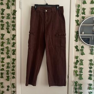 brown cargo jeans
